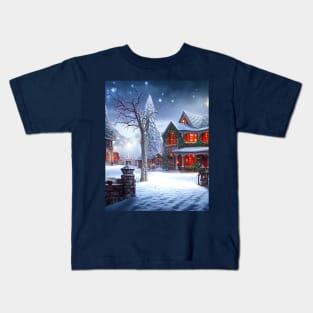 Christmas Village Kids T-Shirt
